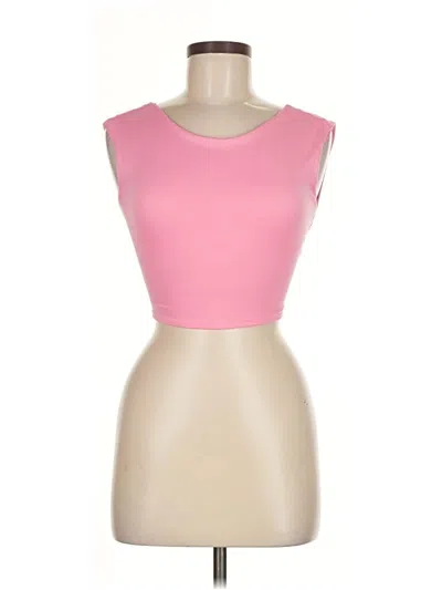Pre-owned Blue Blush Sleeveless Top Pink Sweetheart Neckline Tops