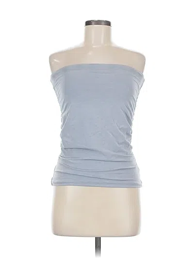 Pre-owned James Perse Sleeveless Top Gray Strapless Neckline Tops