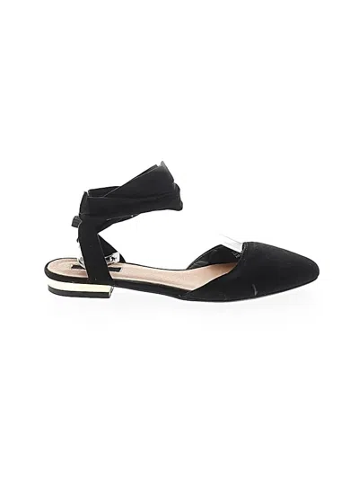 Pre-owned Forever 21 Flats In Black