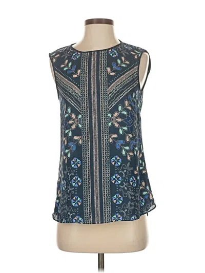 Pre-owned Bcbgmaxazria Sleeveless Blouse In Blue