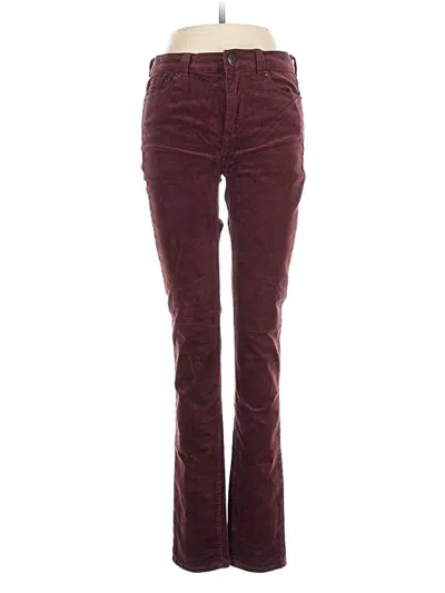 Pre-owned J.crew Factory Store Jeans In Burgundy