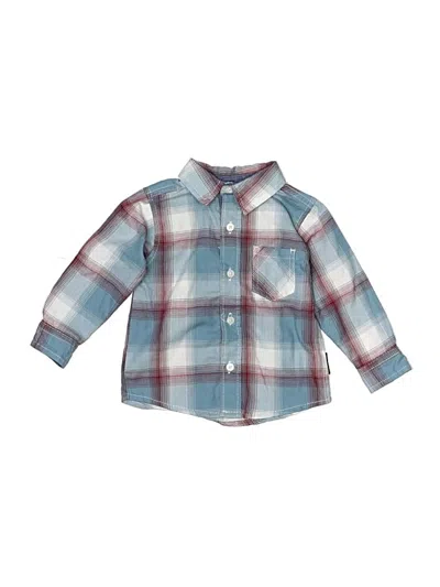 Pre-owned Ben Sherman Babies' Long Sleeve Button Down Shirt In Blue