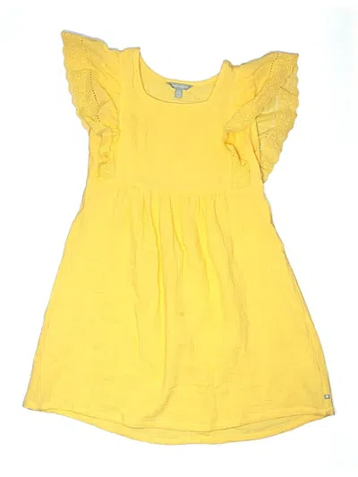 Pre-owned Lucky Brand Kids' Dress In Yellow