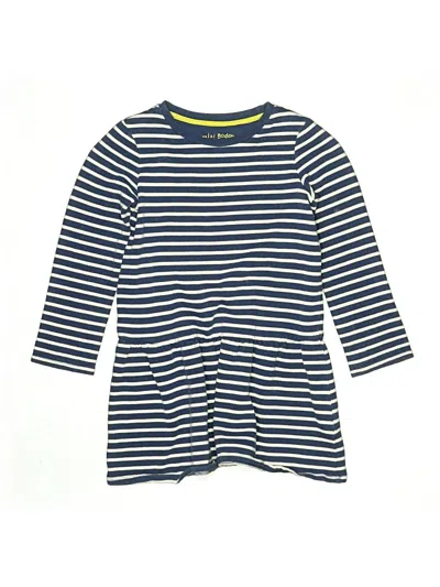 Pre-owned Mini Boden Kids' Dress In Blue