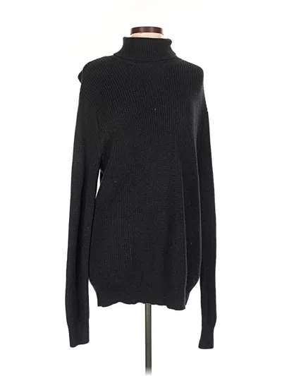 Pre-owned H&m Casual Dress In Black