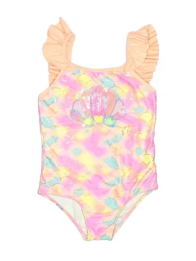 Pre-owned Betsey Johnson Kids' One Piece Swimsuit In Pink