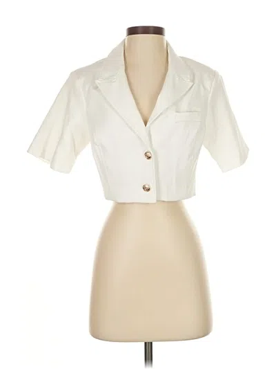 Pre-owned Aqua Blazer Jacket In White