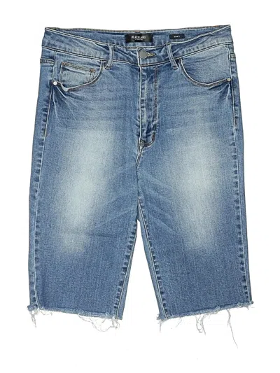 Pre-owned Black Label By C'est Toi Denim Shorts In Blue