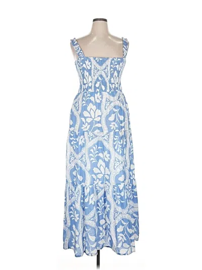 Pre-owned Marine Layer Casual Dress In Blue