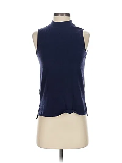 Pre-owned White + Warren Sleeveless T-shirt In Blue