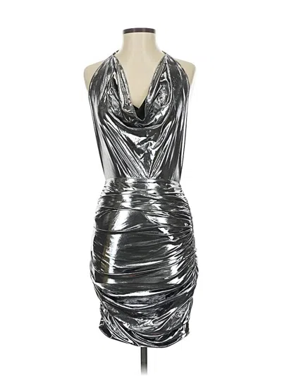 Halston Cocktail Dress In Silver