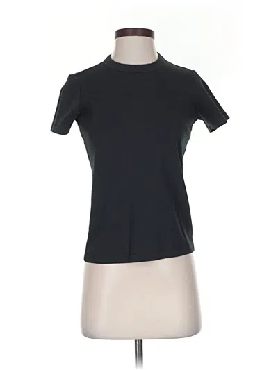 Pre-owned Uniqlo U Short Sleeve Turtleneck In Black