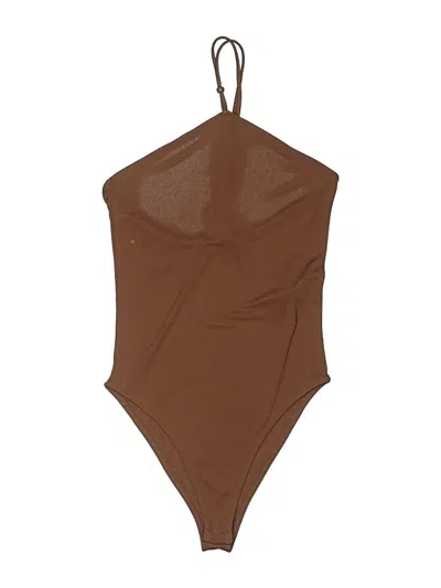 Pre-owned Zara Bodysuit In Brown
