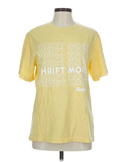 Pre-owned Club Room Short Sleeve T-shirt In Yellow