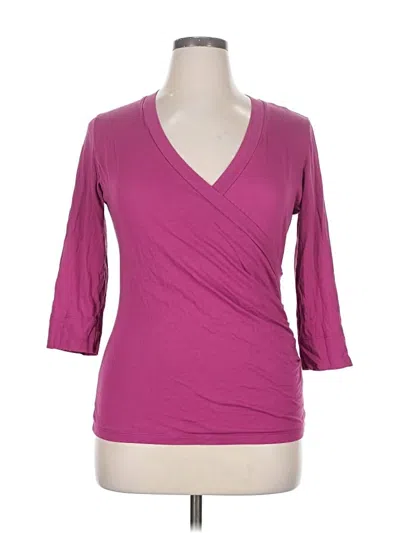 Pre-owned Lilla P 3/4 Sleeve T-shirt In Purple