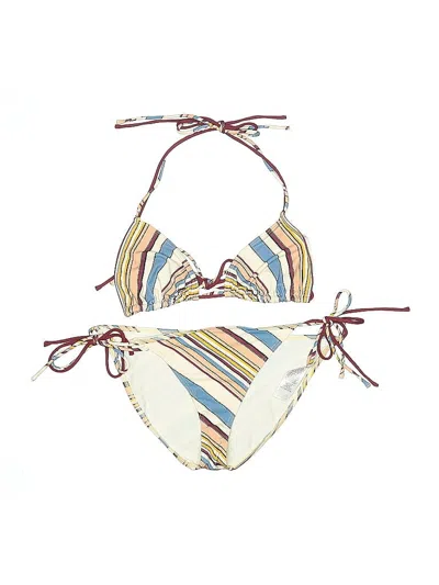 Pre-owned Frame Two Piece Swimsuit In White