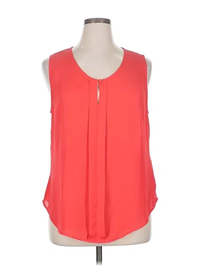 Pre-owned Laundry By Shelli Segal Sleeveless Blouse In Red