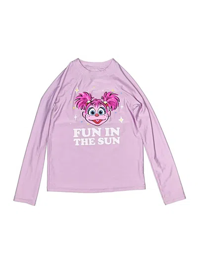 Pre-owned Sesame Street Kids' Rash Guard In Purple
