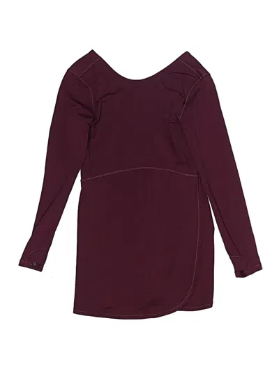 Pre-owned Athleta Girl Kids' Dress In Burgundy