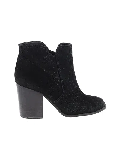 Pre-owned Jessica Simpson Ankle Boots In Black
