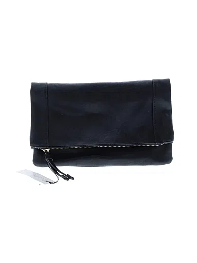 Pre-owned Sole Society Leather Messenger In Black