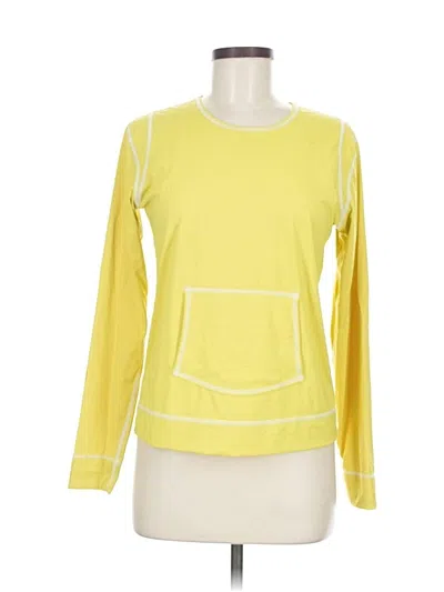 Pre-owned Athleta Long Sleeve T-shirt In Yellow