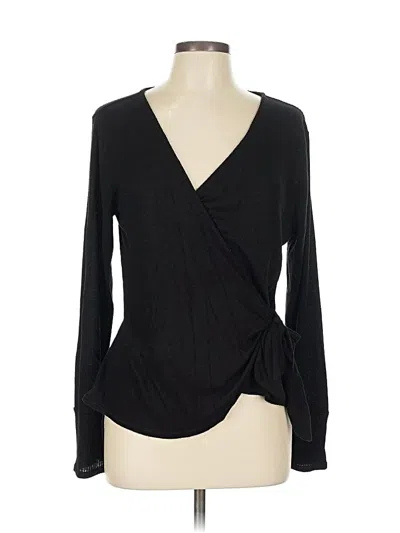 Pre-owned 24/7 Maurices Cardigan Sweater In Black