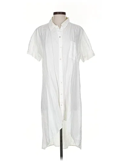 Pre-owned Eileen Fisher Casual Dress In White