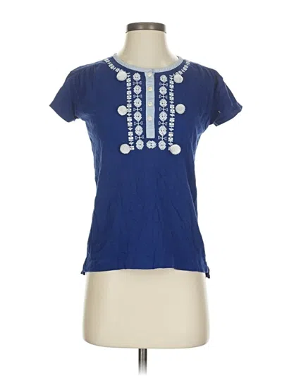 Pre-owned Crewcuts Kids' Short Sleeve T-shirt In Blue