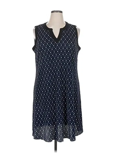 Pre-owned Nina Leonard Casual Dress In Blue