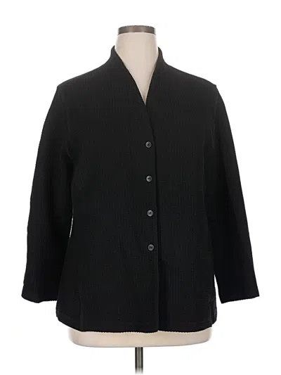Pre-owned Eileen Fisher Blazer Jacket In Black