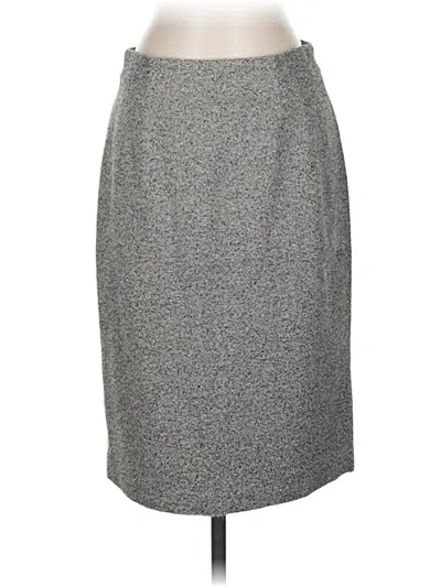 Pre-owned Ann Taylor Formal Skirt In Gray
