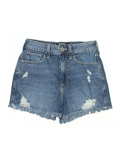 Pre-owned Hollister Denim Shorts In Blue
