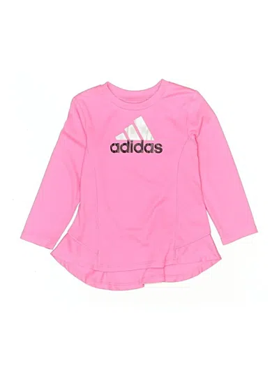 Pre-owned Adidas Originals Babies' 3/4 Sleeve T-shirt In Pink