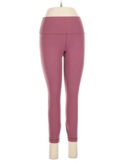 Pre-owned Lululemon Athletica Active Pants In Pink