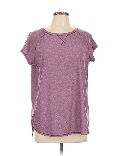 Pre-owned Eddie Bauer Active T-shirt In Purple