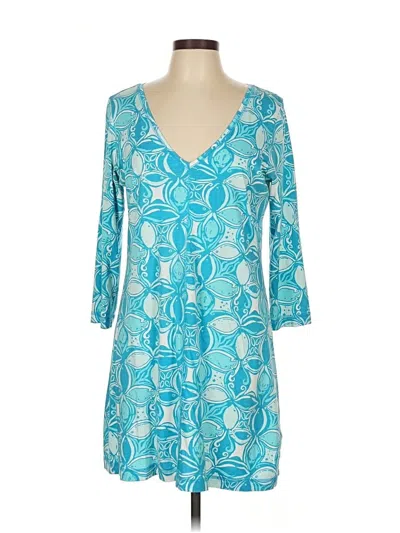 Pre-owned Lilly Pulitzer Cardigan Sweater In Blue