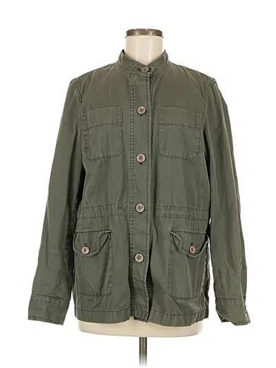 Pre-owned Lands' End Jacket In Green