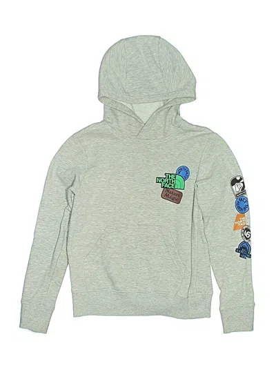 Pre-owned The North Face Kids' Pullover Hoodie In Silver