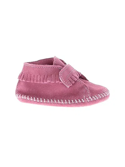 Pre-owned Minnetonka Kids'  Booties In Pink