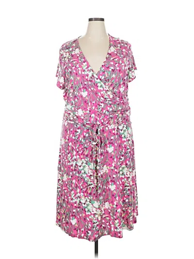 Pre-owned Lands' End Casual Dress In Pink