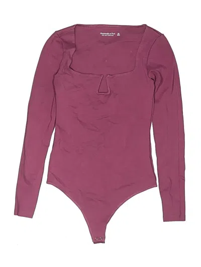 Pre-owned Abercrombie & Fitch Bodysuit In Burgundy