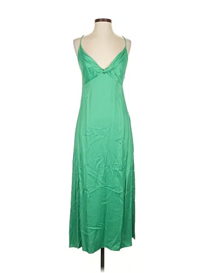 Zara Casual Dress In Green