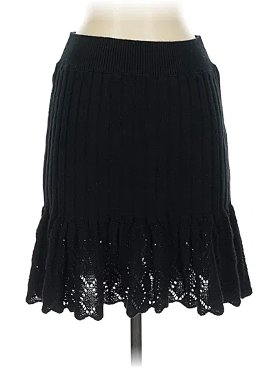 Pre-owned Free People Casual Skirt In Black