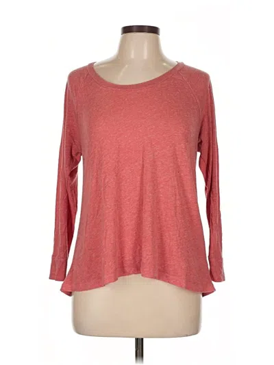 Pre-owned Gap 3/4 Sleeve T-shirt In Red