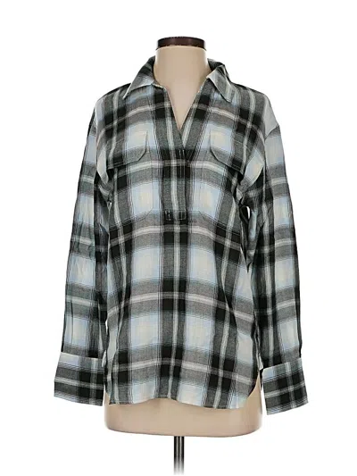 Pre-owned Madewell 3/4 Sleeve Blouse In Gray