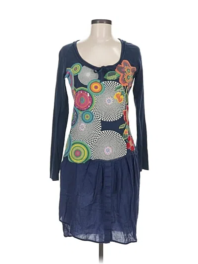 Pre-owned Desigual Casual Dress In Blue