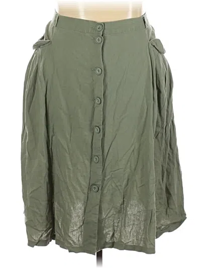 Pre-owned Modcloth Casual Skirt In Green
