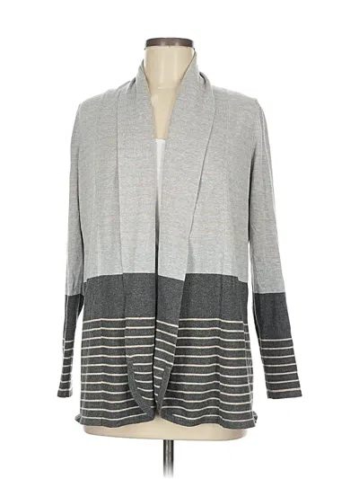Pre-owned Evolution By Cyrus Cardigan Sweater In Gray