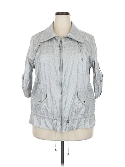 Pre-owned Zenergy By Chico's Jacket In Gray